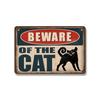Vintage Warning Dog Metal Tin Sign  for American Creative Sheet Painting Animal Wall Decoration Made of Old Iron Signs 8x12 inch