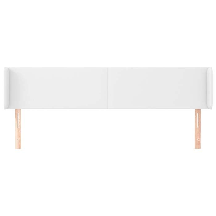 Exclusive House - Headboard with Ears White 163x16x78/88 Cm Faux Leather
