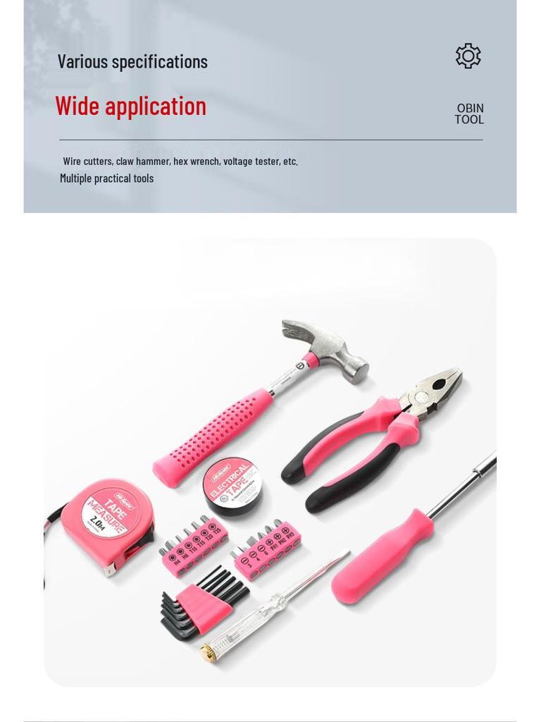 24-Piece Home Repair Tool Kit with Pliers, Wrench & Hammer – Multi-purpose Set
