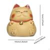 Cat Statue Tea Pet Bookshelf Decorative Crafts Desktop Animal Sculpture Ornament for Lovers