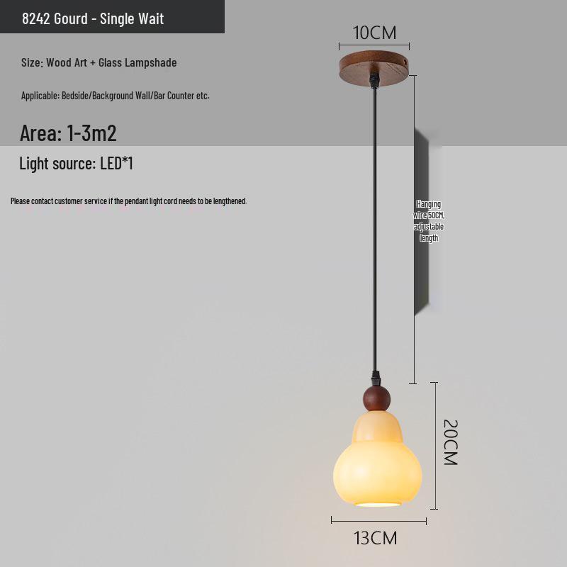 Chinese Retro Bedroom and Hallway Pendant Light