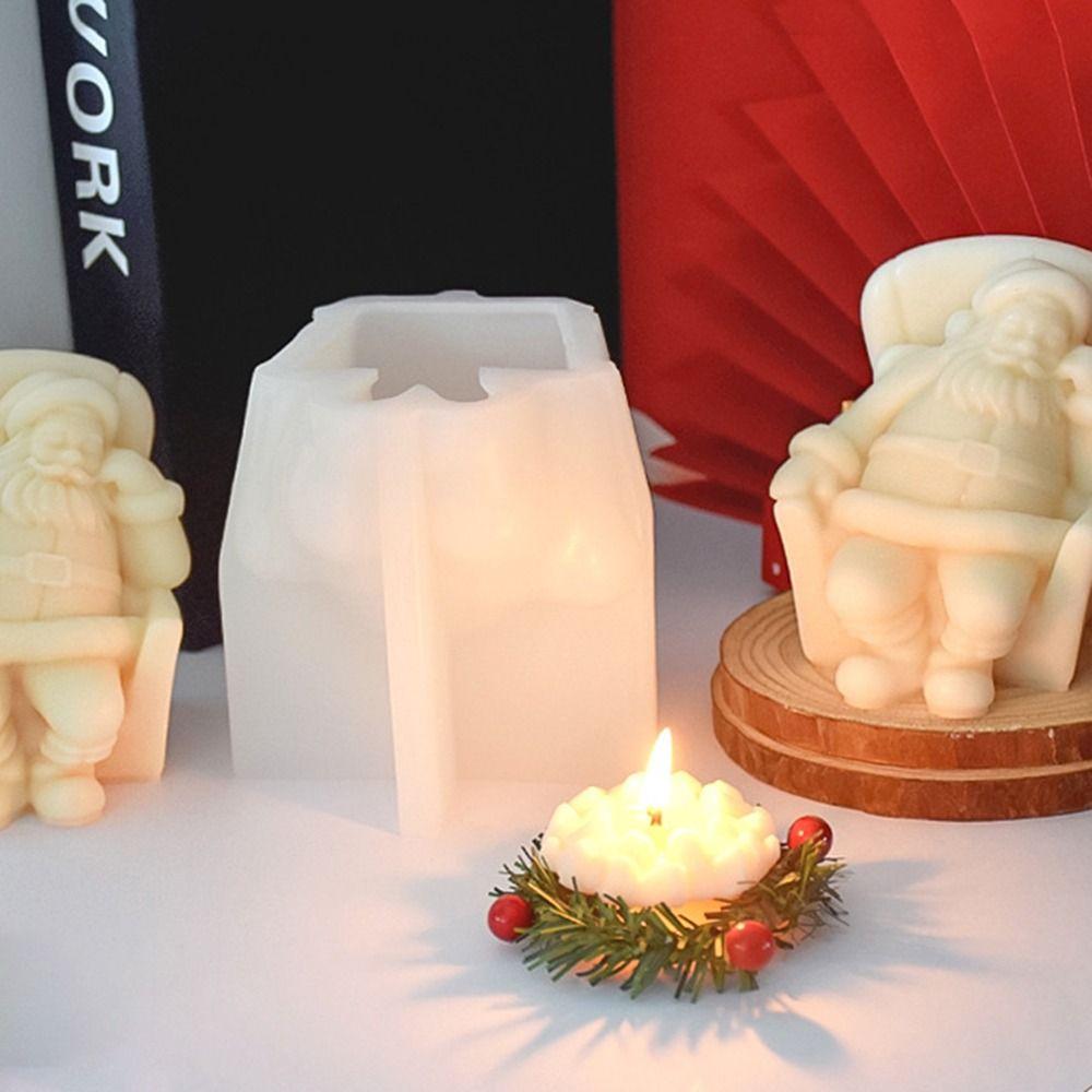 DIY Soap Making Mold Silicone Plaster Mold Healthy Christmas Candle Mold  Home Gift Making