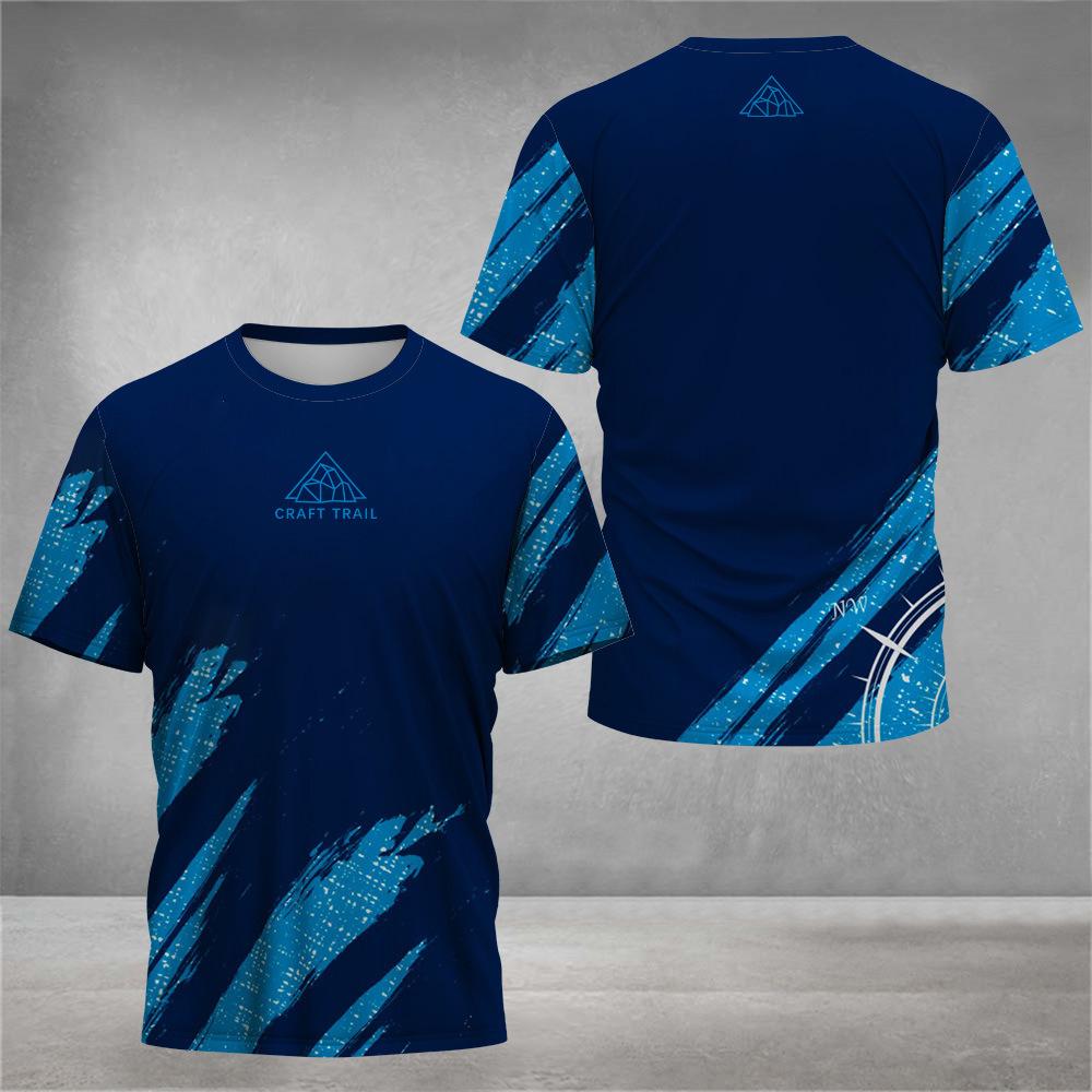 Men Fashion Short Sleeve 3d Print T Shirt Round Neck Summer Plus Size Tees