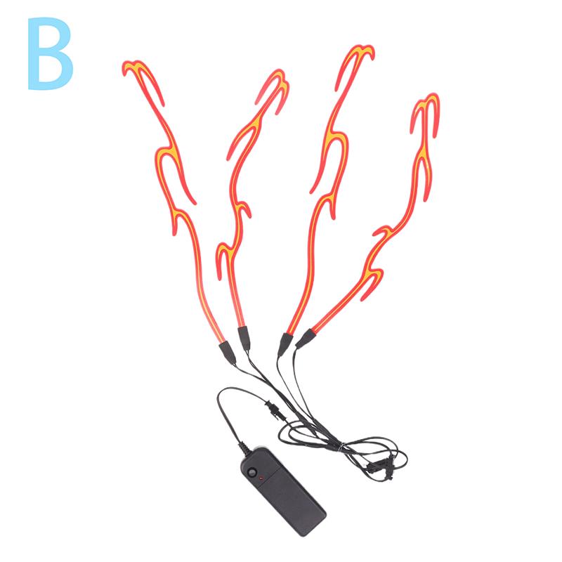 

4 в 1 мотоциклетный шлем светодиодный холодный свет водонепроницаемая полоса наклейка предупреждающие огни мотоцикл ночной езды аксессуары