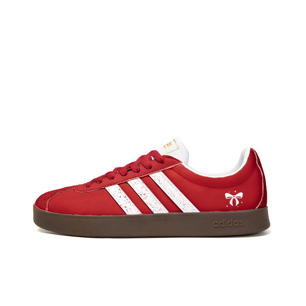 

Adidas Neo VL Court 2.0 Name Spring Guide Small Flower Anti-Slip Wear-Resistant Low-Top Skateboard Shoes Unisex Red ID6015(Team676-) 44⅔