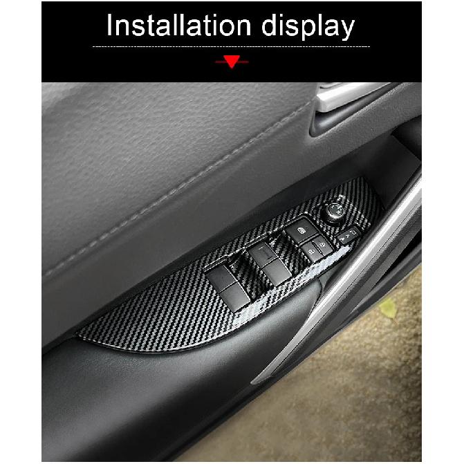 For Toyota Corolla Cross XG10 2021 2022 2023 2024 2025 Hybrid Car Window Glass Lift Switch Button Panel Trim Cover Accessories