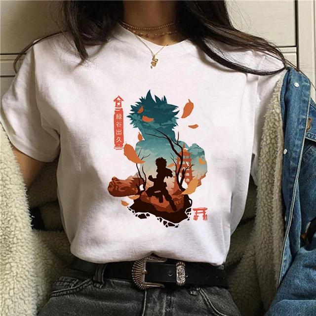 Manga Cute My Hero Academia Anime T Shirt Women Boku No Hero Academia T-shirt Bakugou Himiko Toga Tees Anime Deku Tshirt