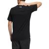 Adidas Solid Color Logo Casual Sport Short Sleeve T-Shirt Unisex Tops Black HS4396