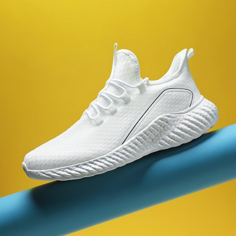 

Маленькие белые туфли 2025 лето дышащие и легкие спортивные туфли на мягкой подошве сетка из ледяного шелка большой размер повседневная обувь кроссовки на одной педали 48