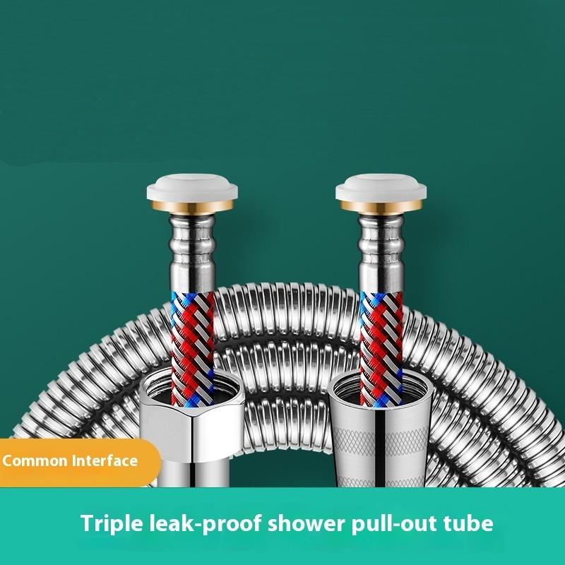 1 Piece Bathroom Accessories Shower Pipe Extension Soft Stainless Steel Braided Inner Tube 1.5/2M Long Flexible Shower Hose