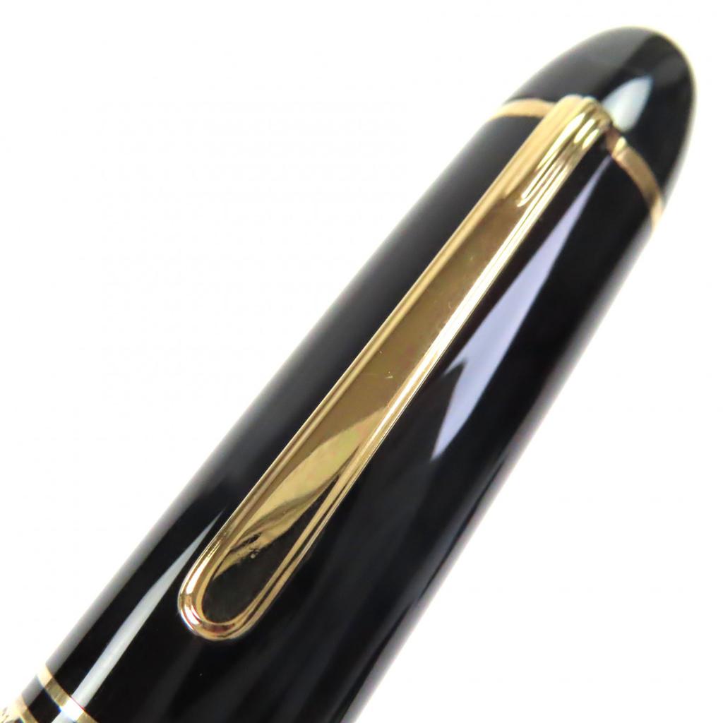 Excellent MONTBLANC fountain pen Meisterstück 149 white star Black gold 14K mens Used