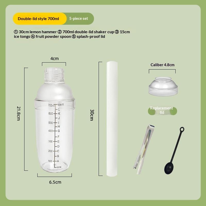 3/5/7Pcs Cocktail Shaker Set Cocktail Shaker And Measuring Jigger Set Drink Mixed Hand Shaker Tools For Bartending And Home Bar