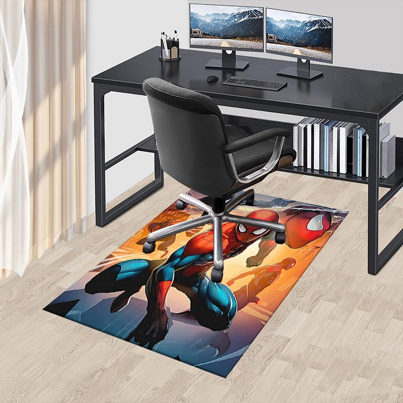 1pc Spiderman Web Heroes Carpet for Playroom Bedroom Living Room Sofa Home Decor,kids Game Area Rug Non-slip Floor Mat Y72873