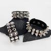 Punk Spike Stud Leather Bracelet Hip Hop Rock Wide Cuff Bangle Steampunk Hand  Classic Rivet Wristband Hand  New