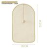 Extra-Large Sisal Wall-Mounted Cat Scratching Post - Wear-Resistant, No Flake, Protects Furniture, Includes Teaser Toy.