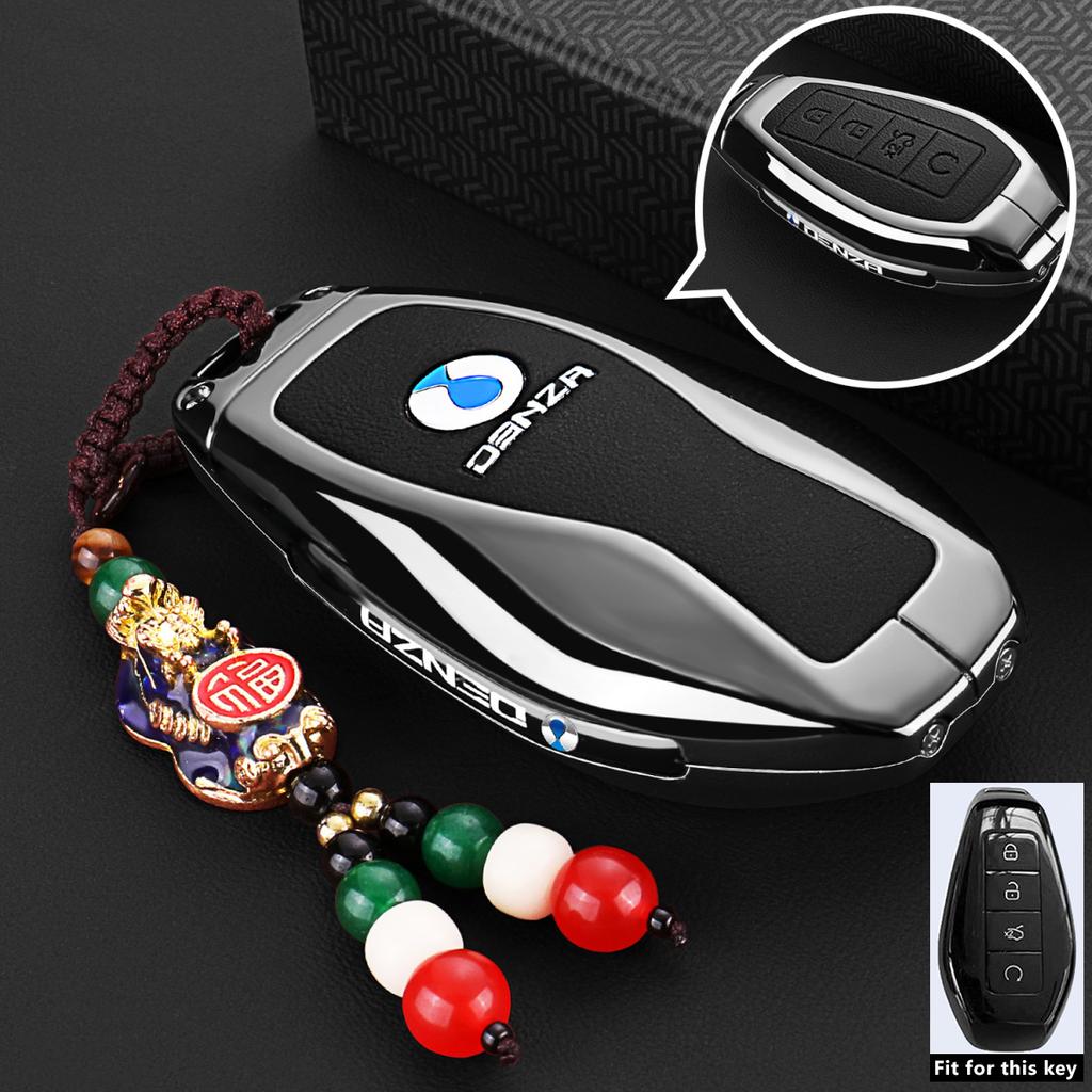 Car Key Case For Denza B5 B8   Keychain Smart Remote Protection Cover Shell Housing Holder Fob Accessories