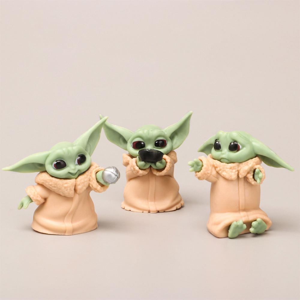 5 Pcs Star Wars Action Figures, Baby Yoda & Darth Pvc Mini Models, Collectible Anime Doll Toys Gift For Kids