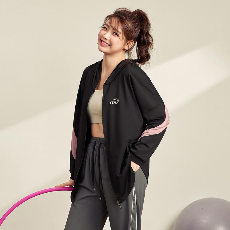 Women's Plus Size Long-Sleeve Quick-Dry Yoga & Running Jacket for Autumn/Winter Fitness