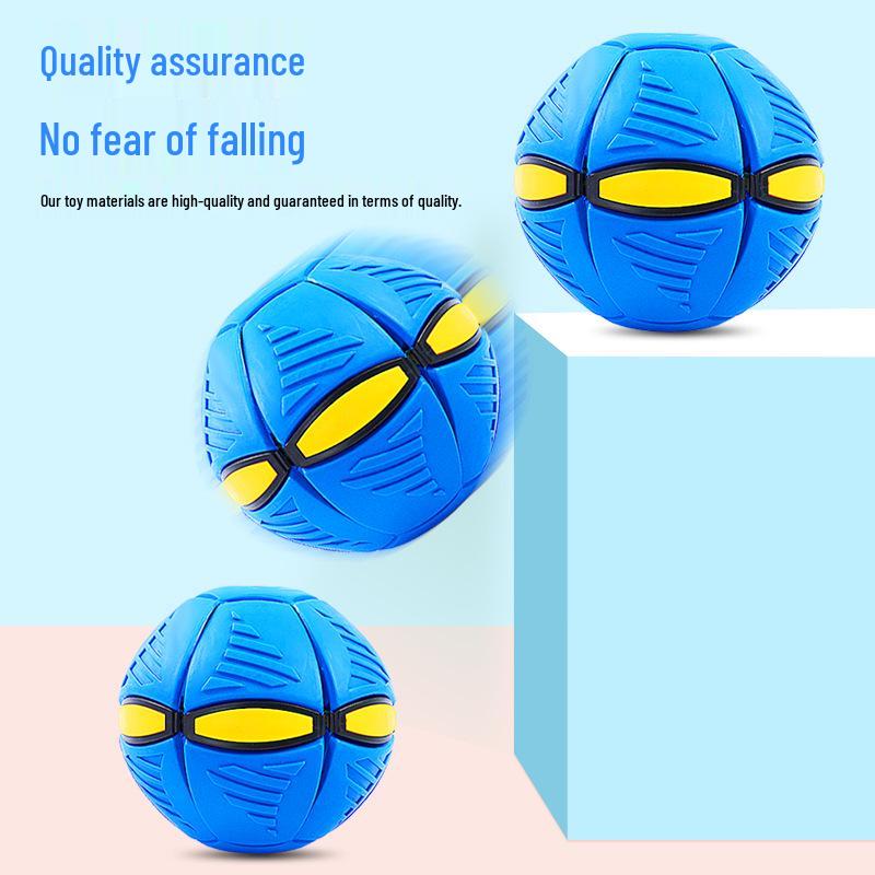 Elastic Magic Flying Saucer: Foot-Powered Transforming Stomp Ball Toy for Kids – Outdoor Sports & Educational Fun