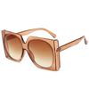 Y2k Candy Color Square Sunglasses for Women New Fashion Elegant Gradient Sun Glasses Female Oversized  Mujer Lentes