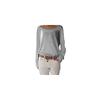 T-shirt in Cotone da Donna con Girocollo Manica Lunga Vestibilità Casual Morbido Comfort