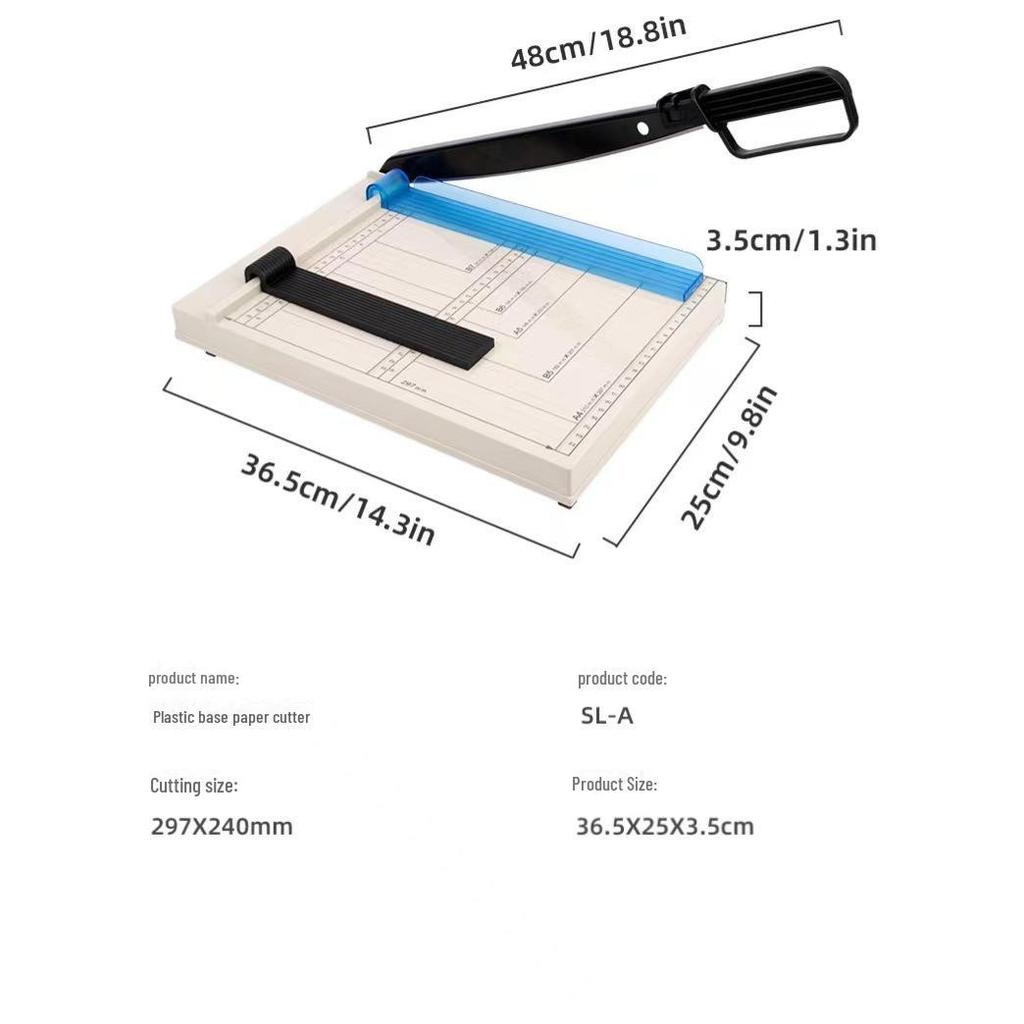 A4 Guillotine Paper Cutter for Photos, Student, and Office Use