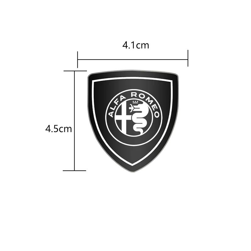 For Alfa Romeo Giulietta GT 159 147 156 Mito Brera Giulia F1 3D Metal Car Side Fender Sticker Shield Badge Emblem Logo zw5