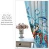 2 Panels Summer Beach Sea Turtle Blackout Thermal Insulated Room Darkening Curtains - Turquoise Blue Ocean Fish & Starfish Desig
