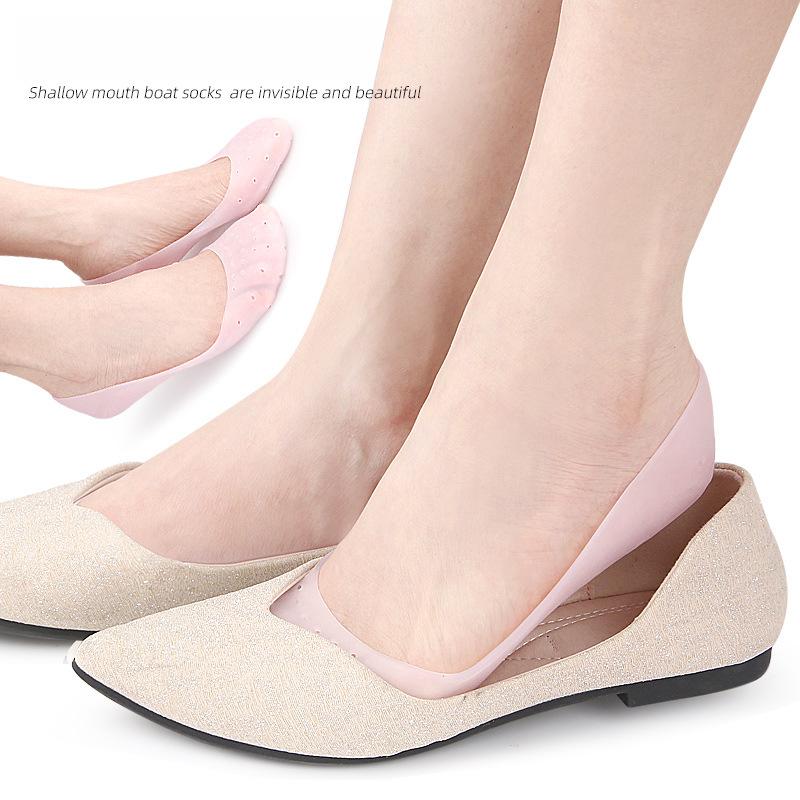 SEBS Bootssocken Damen Unsichtbare Flache Mündung Frühling und Sommer Rutschfest Atmungsaktiv Lässige Socken