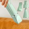 Dog Grooming Clippers Hair Trimmer 4 In 1 Silent Cordless Electric Trimming Nail Grinder Tool For Cat Eyes Face Ears Paws Matted