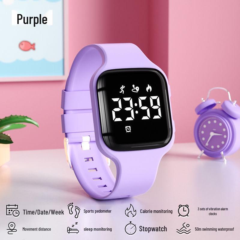 Kids' Smartwatch for Girls & Boys - Waterproof, Alarm Clock, Time-Only Sport Watch for Students