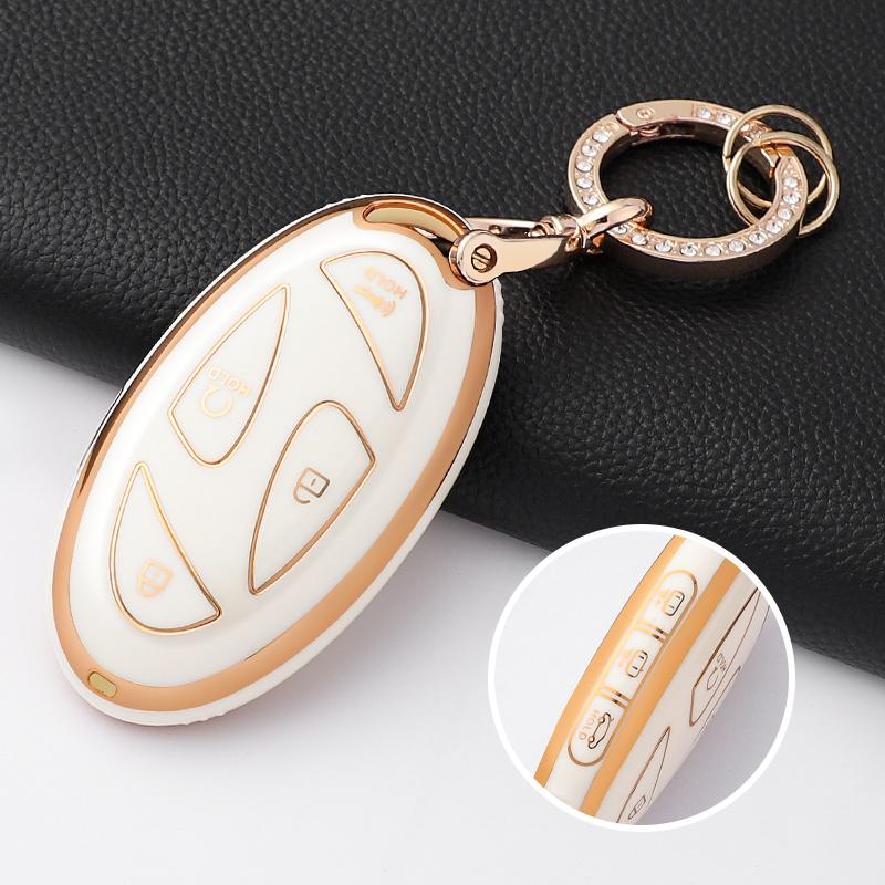 New Fashion TPU Car Key Case Cover Shell Fob For Hyundai Kona Ev Grandeur GN7 IONIQ 6 Protector Keyless Keychain Accessories