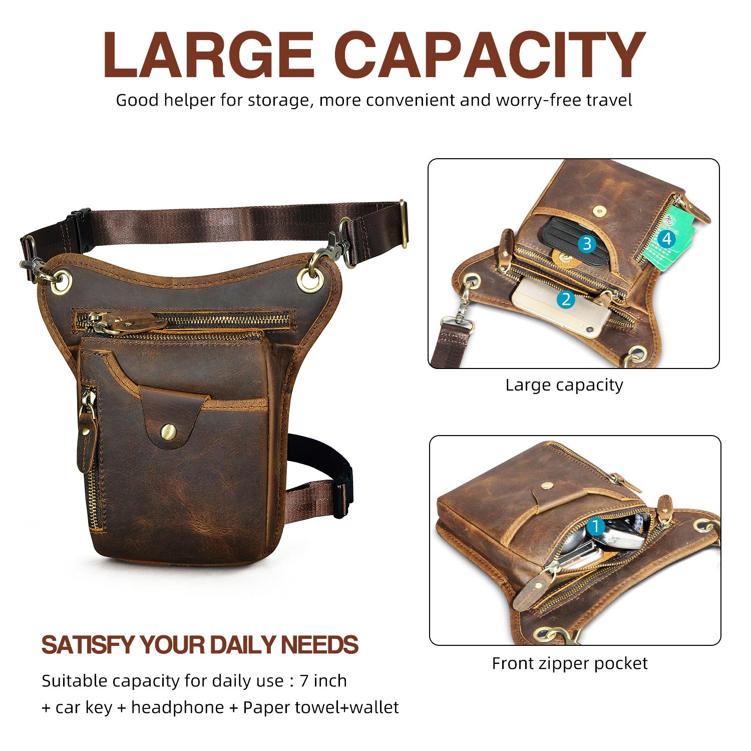 Supreme Leather Waist Bag 