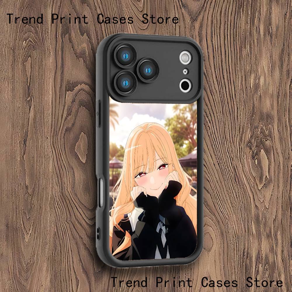 

M-Marin K-Kitagawa Phone Case For iPhone 17,16,15,14,13,12,11,Pro,Max,Plus,X,XS,SE4,E,Mini Black Thickened border Case iPhone 13 ProMax