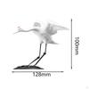 Chinese Crane Statue Animal Bird Figurine Modern Sculpture Ornament for Living Room Cabinet Porch