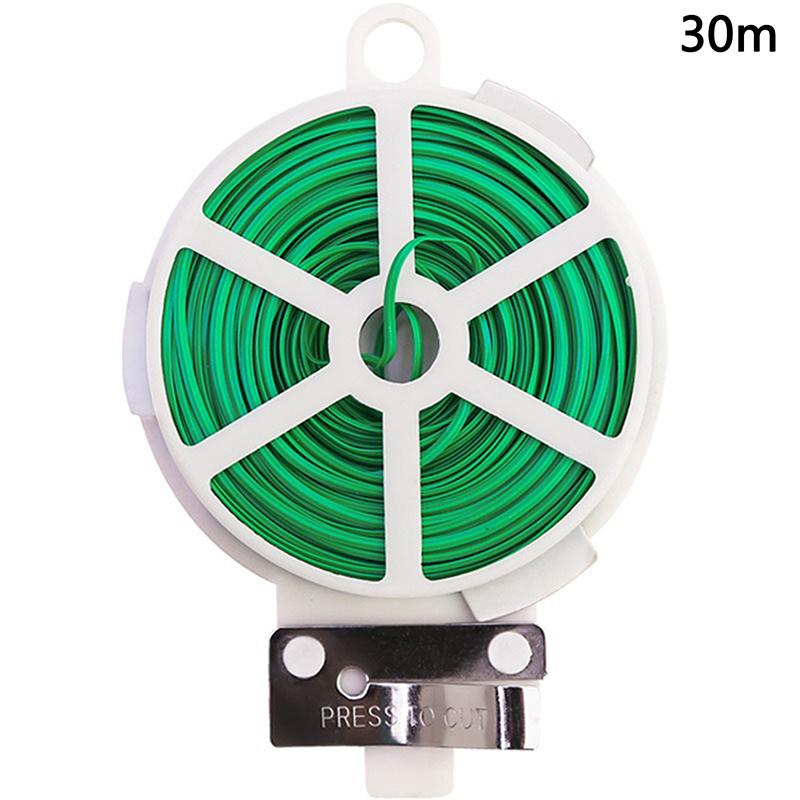 

Садовые скрутки Многофункциональные ремни для крепления Растения Вьющиеся Многоразовые Саморежущиеся Железные Проволочные Кабельные Стяжки Для Цветочных Растений Лиан 30m