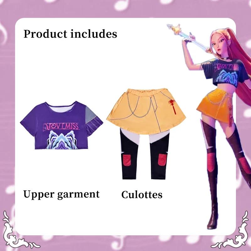 Dětský K-Pop Lovci démonů Zoey Rumi Mira Kostým Maškarní šaty Cosplay Virtuální idol Filmový Cosplay pro Dívky' Děti Halloween Karneval