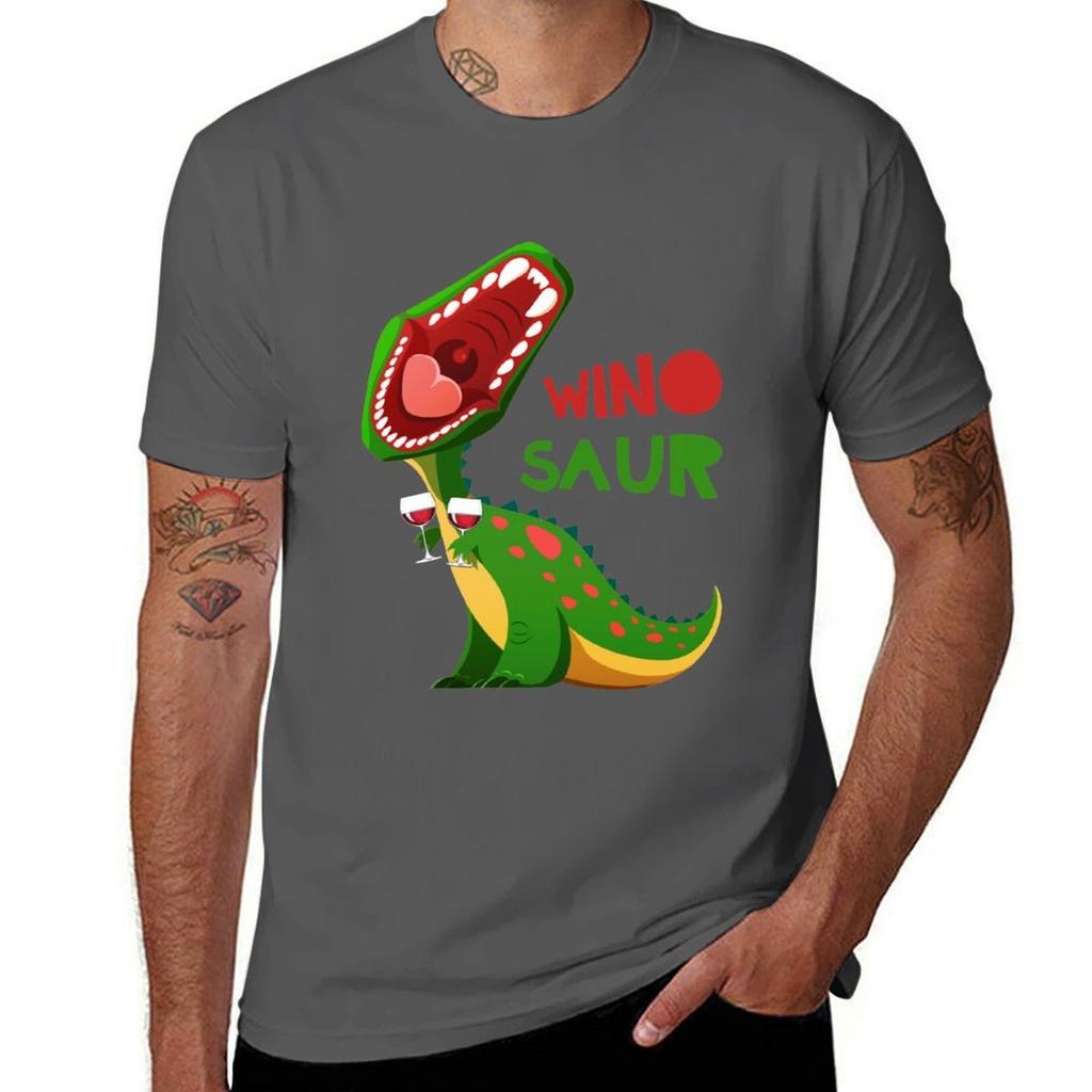 Winosaurus Roar Wine Drinking Winosaur TShirt Breathable Workout Short Sleeve Top