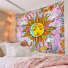 Boho Boho Wandbehang Bohemian Dekor Sonne Floral Mandala Kunst Poster für Wohnzimmer Schlafzimmer Ästhetisch Bunter Wandbehang