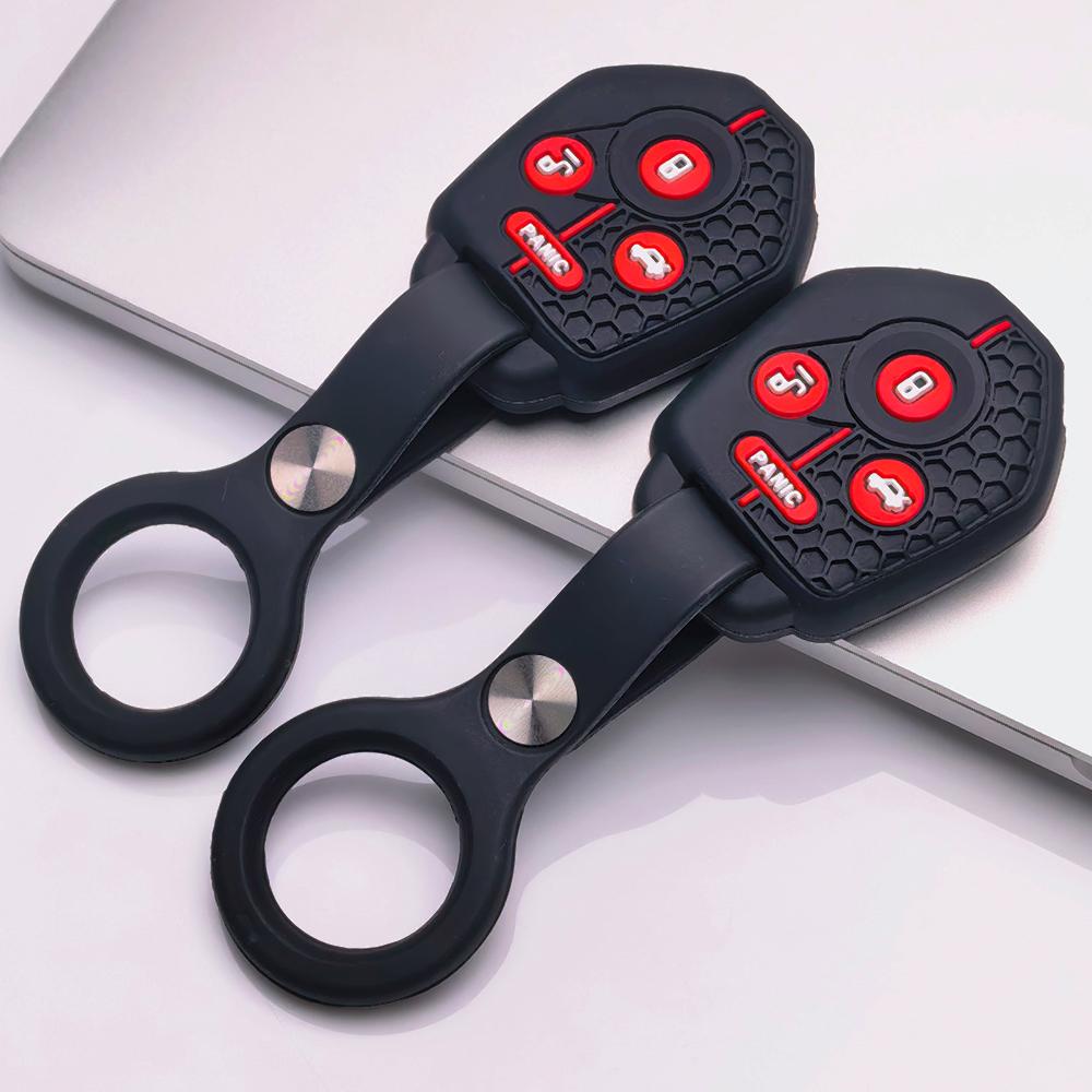 Key Shell Cover for Subaru Crosstrek Forester Impreza Legacy Outback Tribeca WRX STI with Keychain Anti Drop Anti Scratch Key Cover with Red Accent