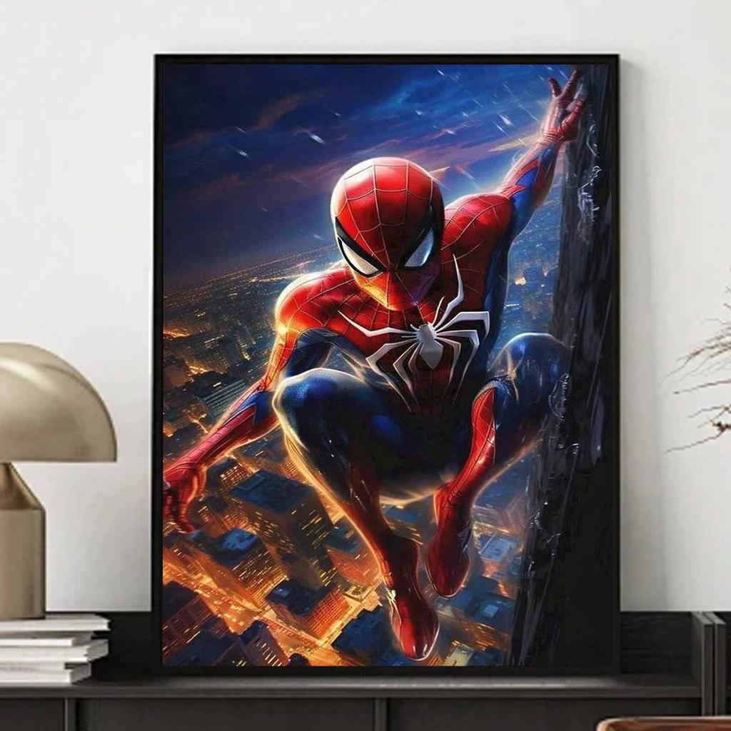 Full Round Diamond Painting Spider-man High Up Art Rhinestone Picture Mosaic DIY 5D Cross Stitch Embroidery Home Decoration