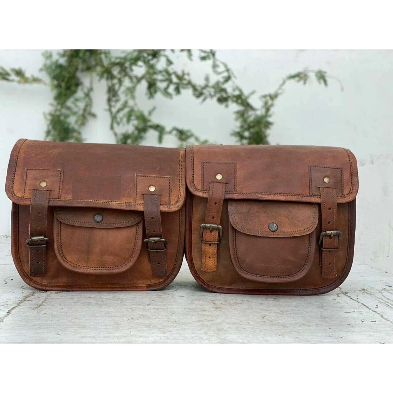 

Сумка Чехол Кофры Обе Стороны Комбинация Багажа из 2 Сумок Кожаное Мотоциклетное Седло 11 x 9 x 5 in