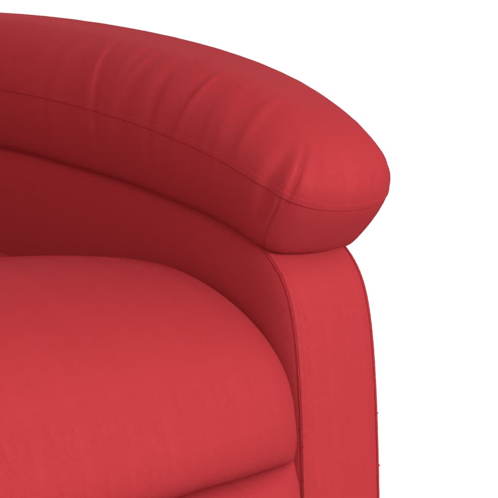Relax Chair In Red Faux Leather