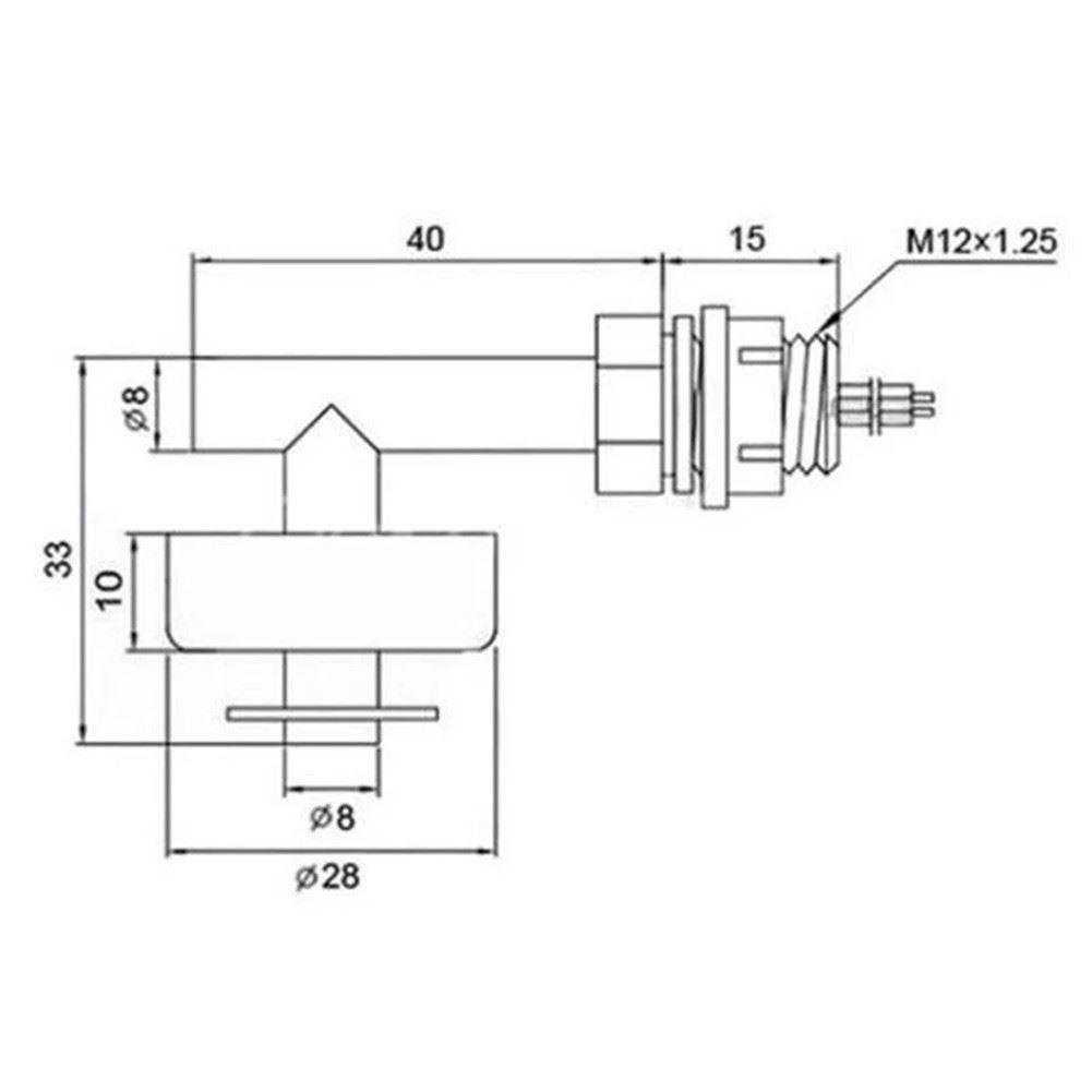 SideMounted Float Switches Liquid Level Sensors Rustproof Plastic Floats