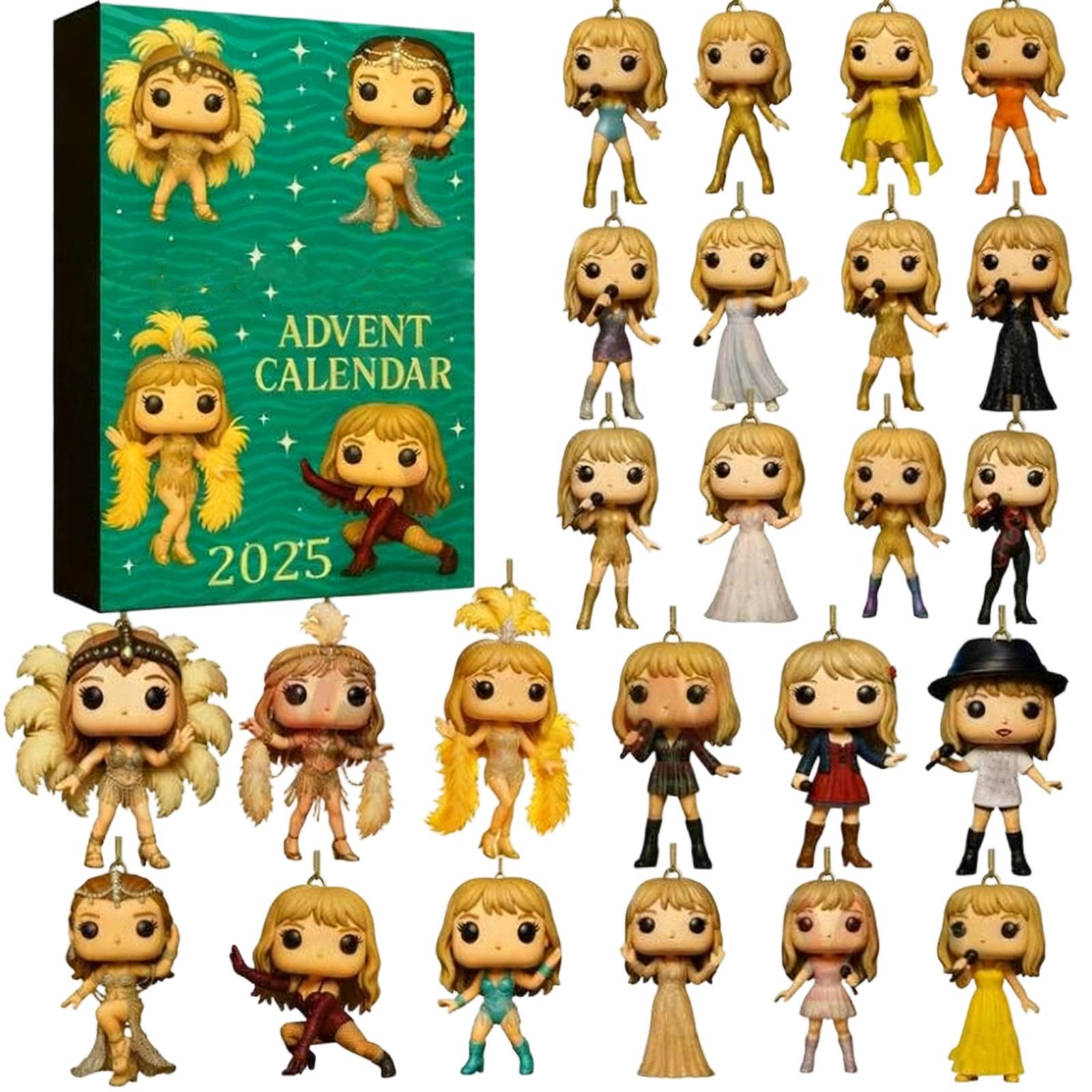 

1 шт. 2D Рождественский подарок Календарь прибытия Фестиваля Украшение Рождественской елки Акриловая подвеска One Size