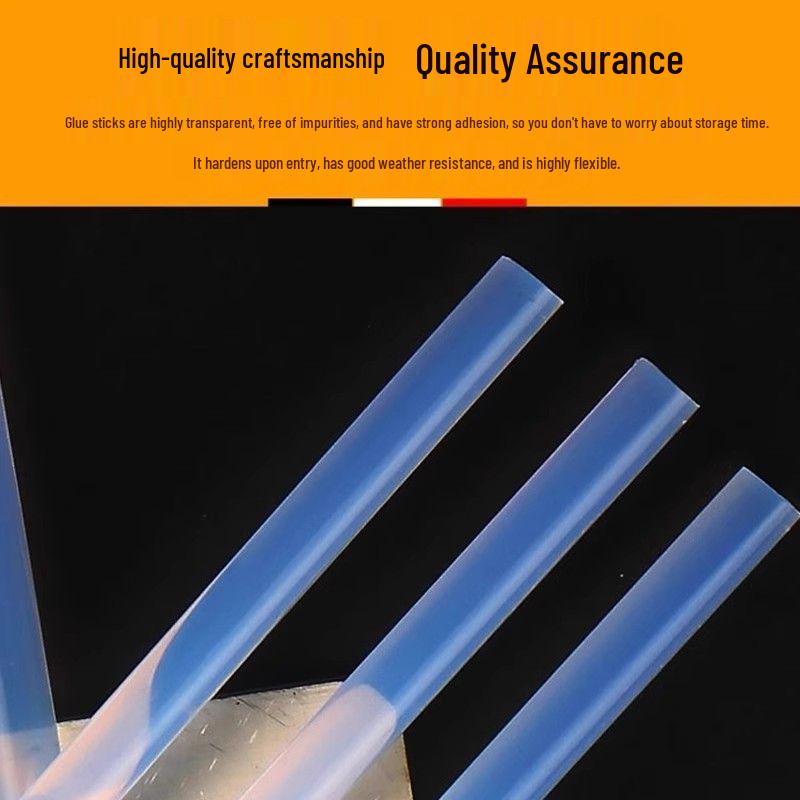 High Viscosity Hot Melt Glue Gun for DIY and Household Use with 7mm Transparent Glue Sticks