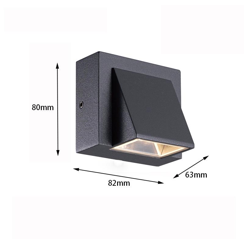 Modern LED Outdoor Waterproof Wall Lamp 3W 6W COB Indoor Home Lighting Porch Garden Lamp Aluminum Sconce AC85-265V Wall Light