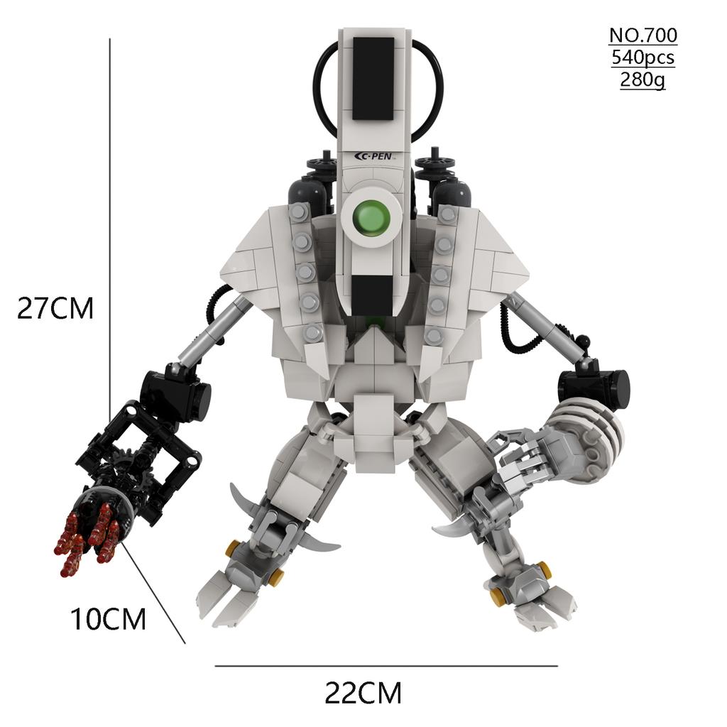 MOC Skibidi Toilet Man Klocki Model Titan Speakerman VS Pencilmen Klocki Zabawki dla Dzieci Boże Narodzenie