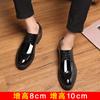 Block 2025 heightening 10cm men's shoes 8cm thick-soled paint bright leather inner heightening leather shoes men's British trendy shoes
