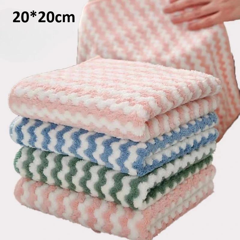 1/3pcs Microfiber Kitchen Dish Cloth Super Absorbent Cleaning Cloth Non-Stick Oil Wipe Rags Household Cleaning Towels Tools 1pc